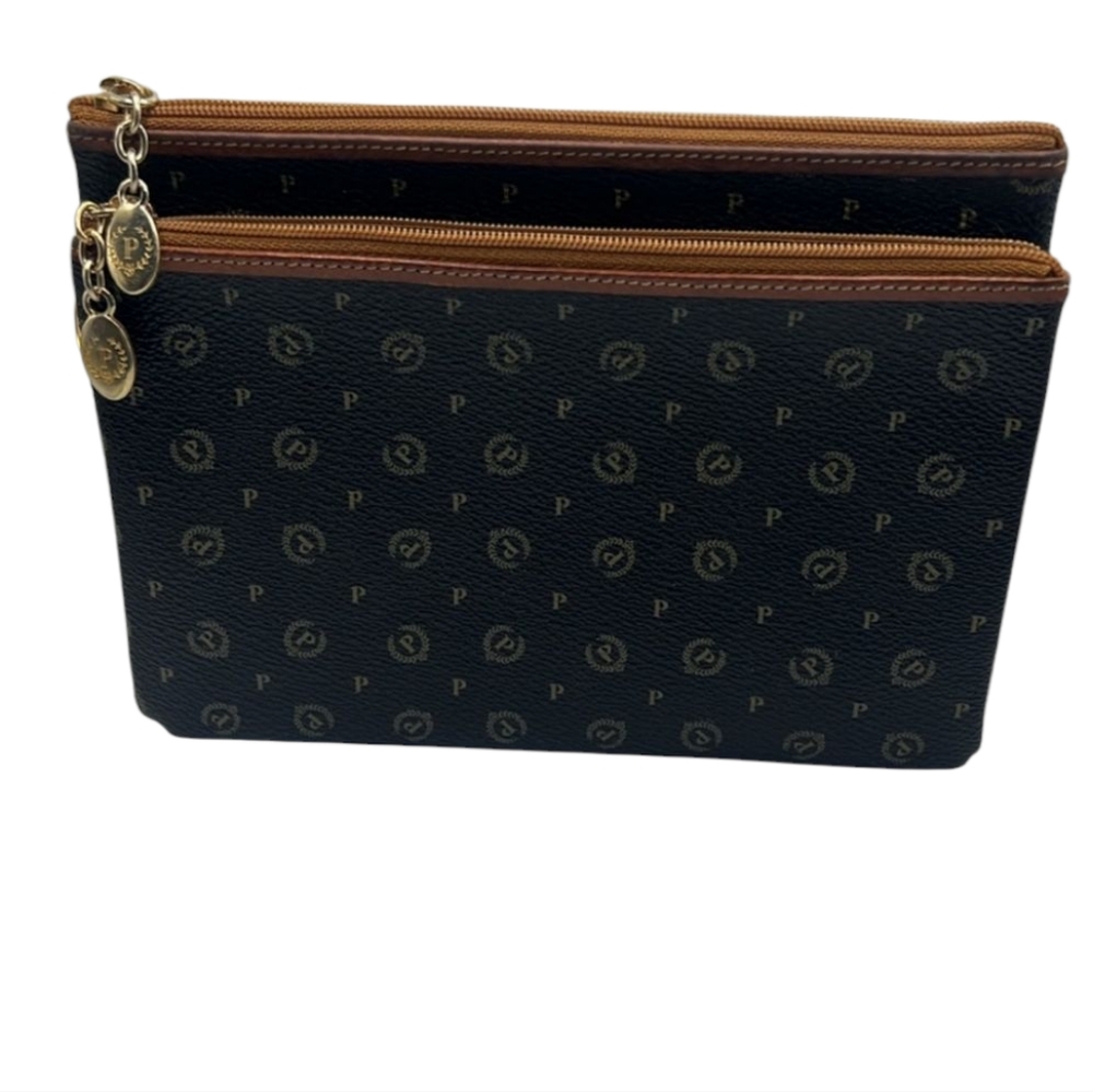 Pollini Leather Wallet That Turns Into 3 Individual Wallets - Picture 2 of 11